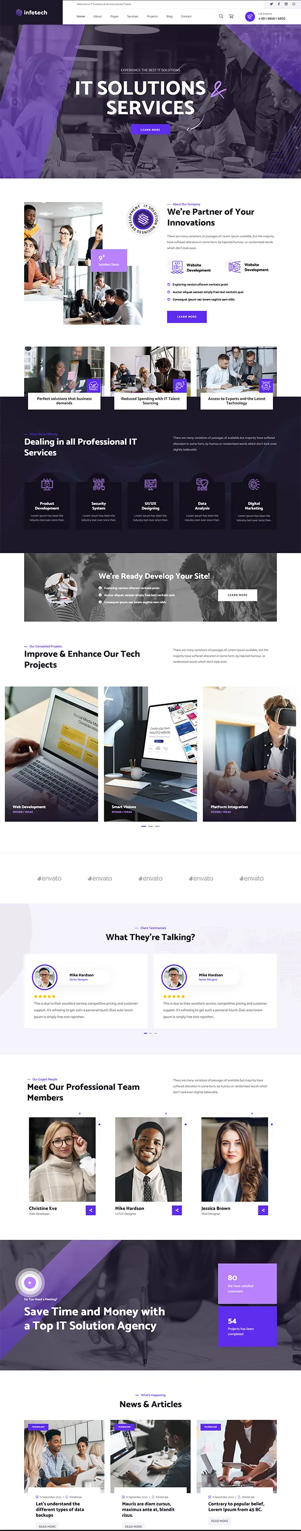 Infetech - Joomla 6 Technology & IT Solutions Template